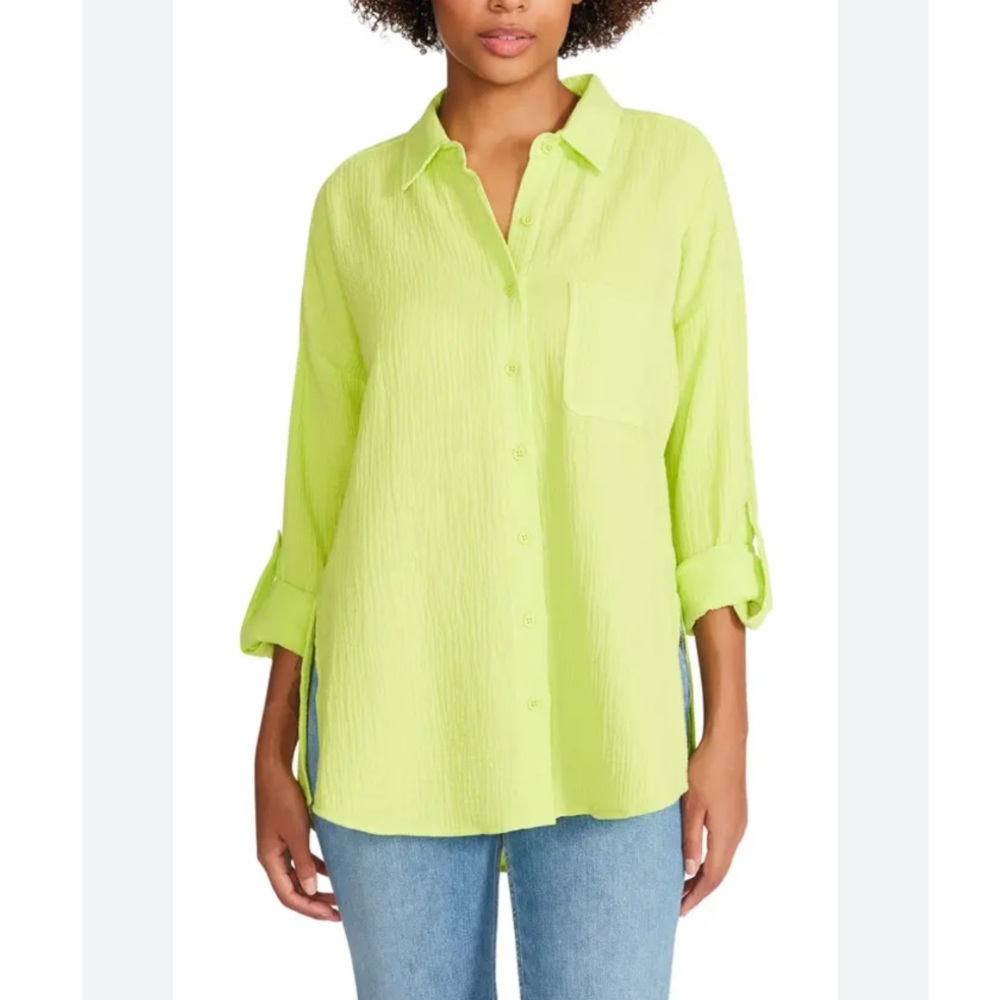 Steve Madden Gauze Button Front Shirt
